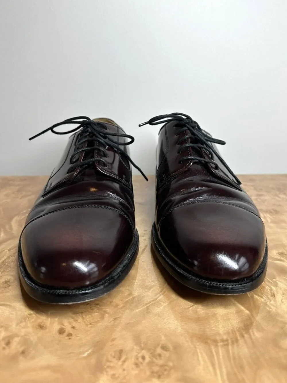 Cole Haan Burgundy Leather Oxford Cap Toe Dress Shoes Men's 9.5 D